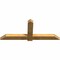 Ekena Millwork Eugene Rough Sawn Timber Gable Bracket, Western Red Cedar, 72"W x 30"H x 4"D x 6"F, 10/12 Pitch GBW072X30X0406EUG00RWR - alternate 2